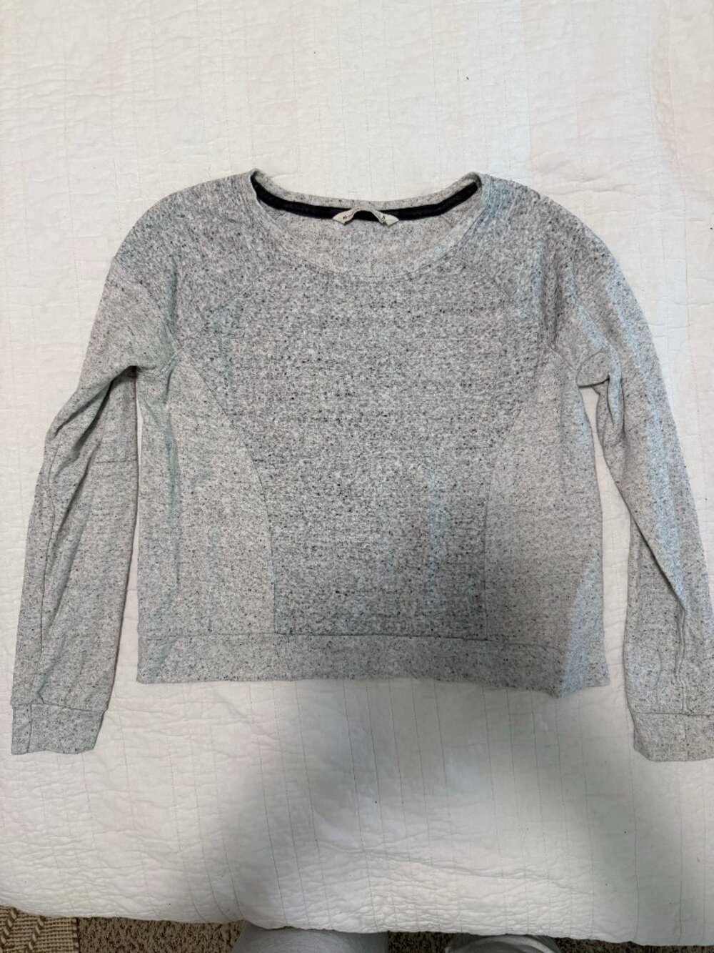 Grey crop sweatshirt from Abercrombie